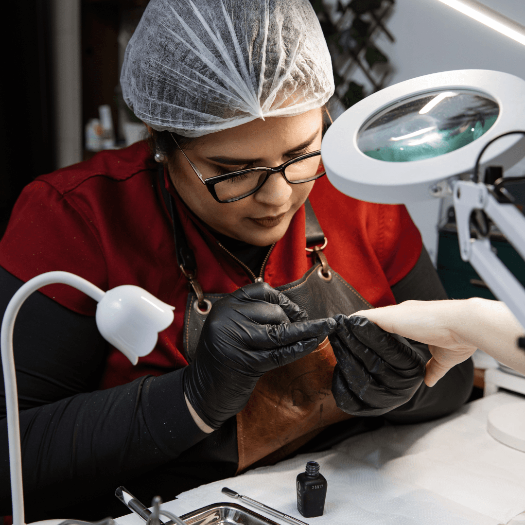 Trabajo con lupa profesional
